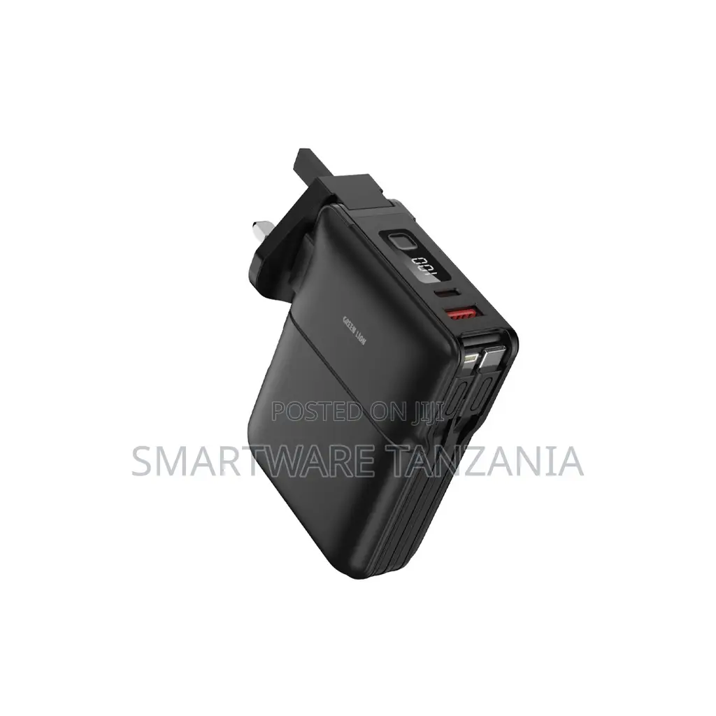 Green Lion Travel Powerbank Adapter With 10000mAh, PD 20W Charging