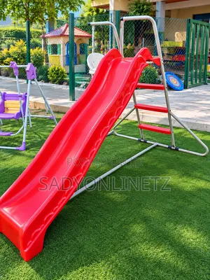 Plastic and Iron Big Children Slide