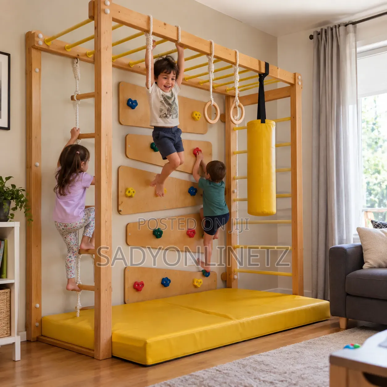 Kids Monkey Bar Climbing Wall