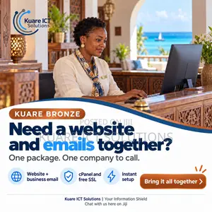 Website Hosting 5GB + Domain .co.tz + Business Emails | Bronze
