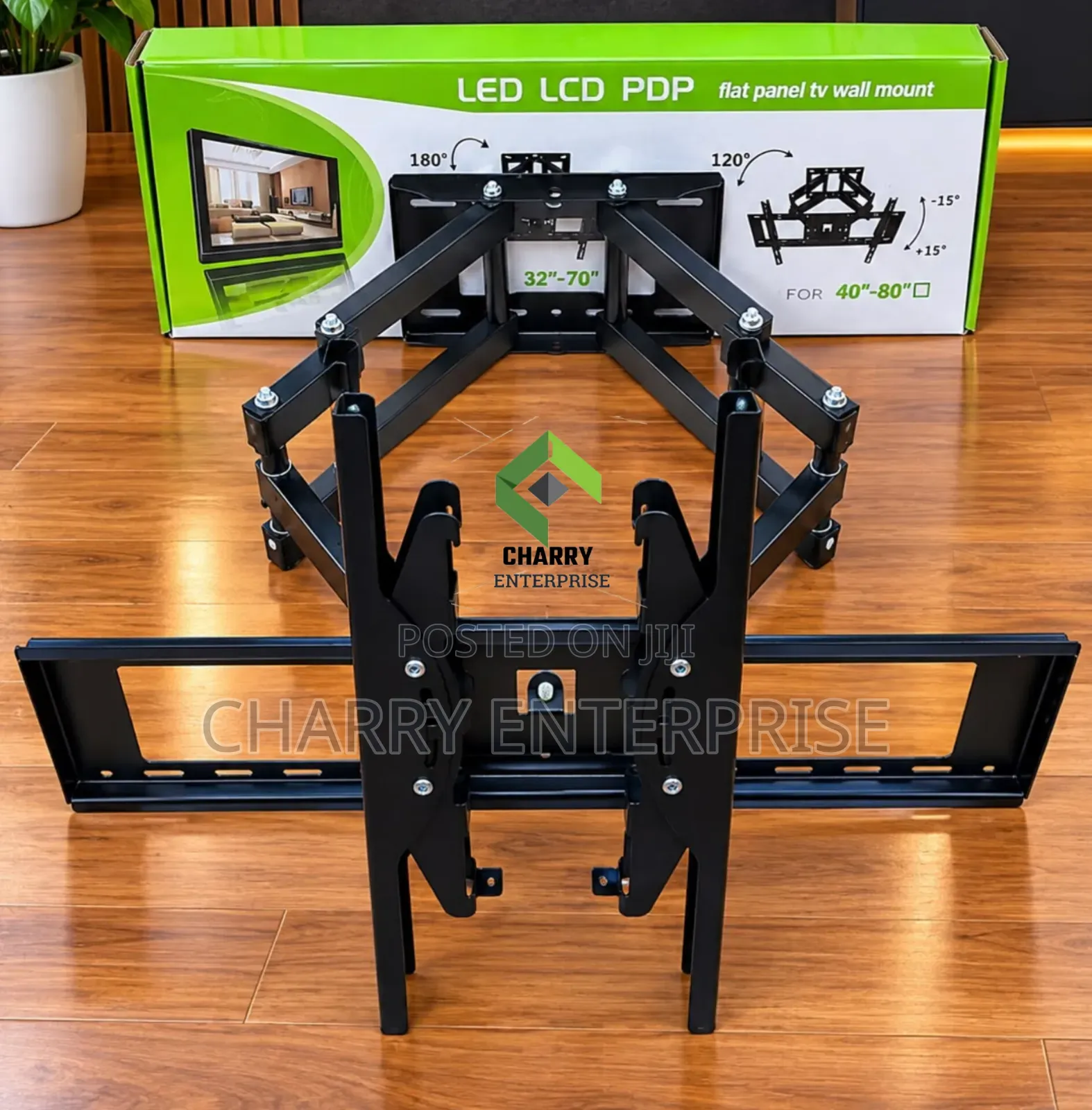 Heavy Duty TV Wall Mount Bracket Inayozunguka 32 to 80 Inch