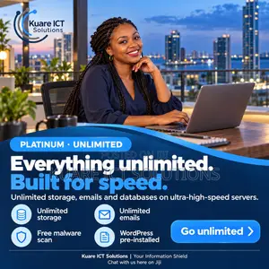 Unlimited Web Hosting + WordPress + Domain .co.tz + Emails | Platinum
