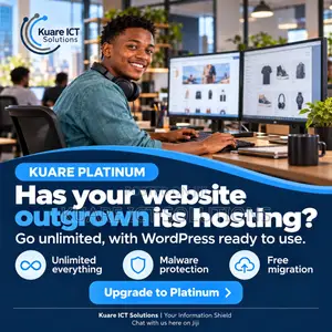 Unlimited Web Hosting + WordPress + Domain .co.tz + Emails | Platinum
