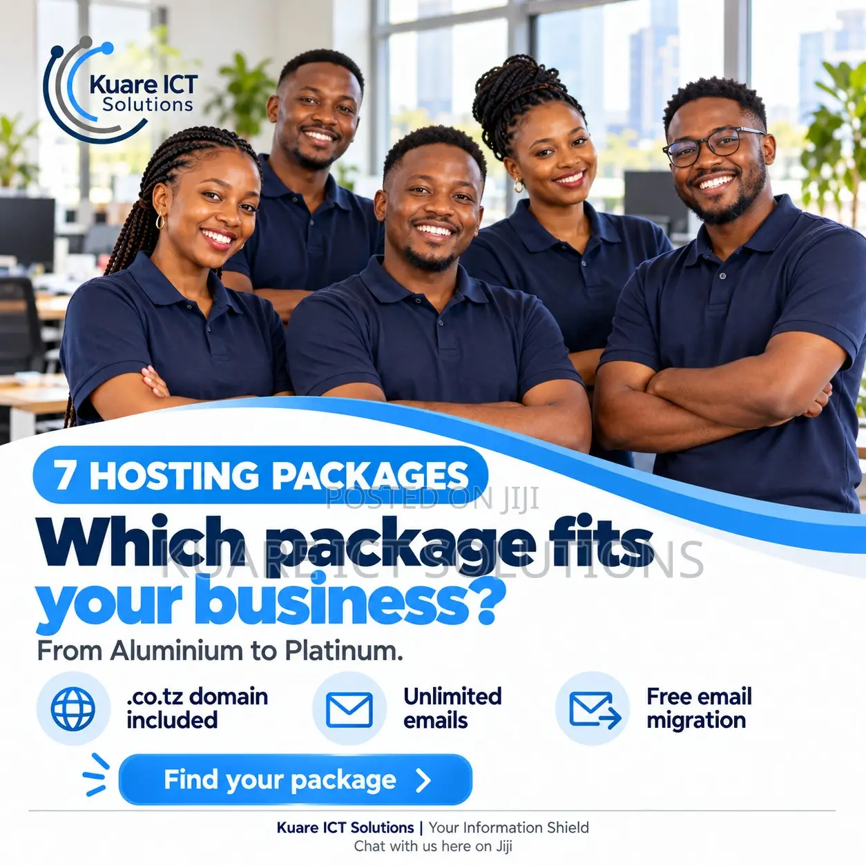 Web Hosting, Domain .co.tz & Business Email Packages From TSh 120,000
