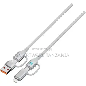 Porodo 4-in-1 High-Speed Charging Cable USB to Lightning, Type-C