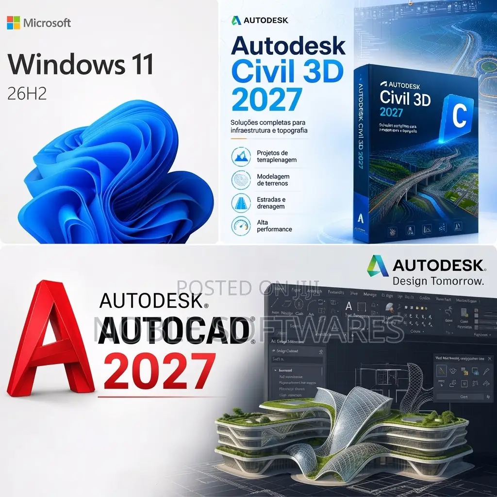Windows 11 Pro 26H2 + AutoCAD 2027 + Civil 3D 2027