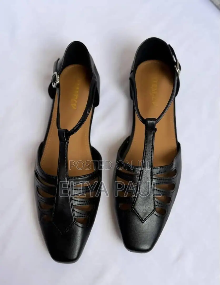 Flat Shoes Originaly Black Brown and Gold