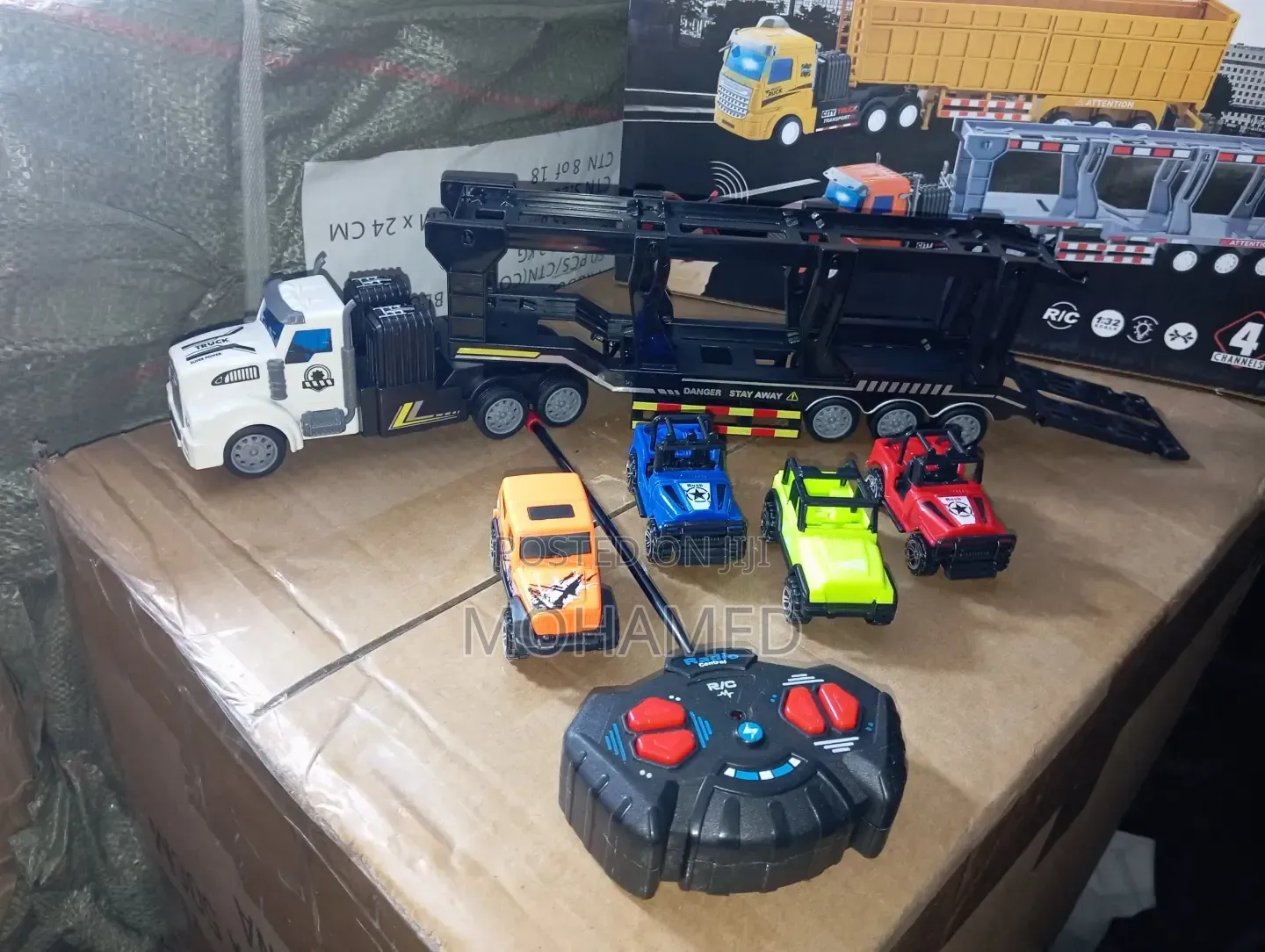Double Deck Rc Truck + Mini Cars