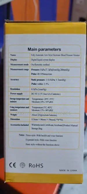 Electronic Blood Pressure Monitor