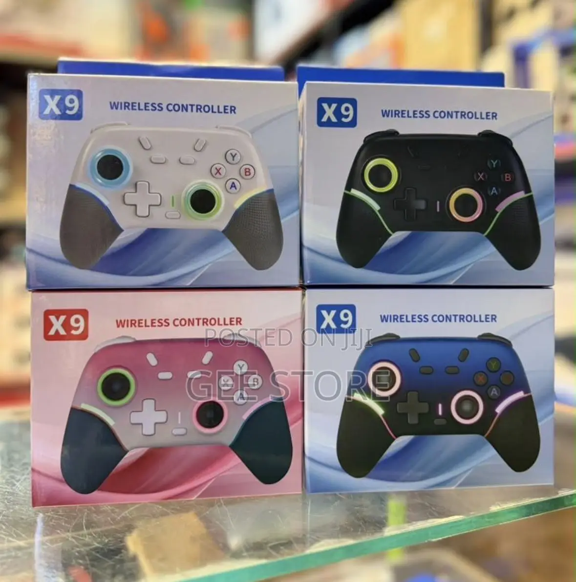 X9 Wireless Gaming Controller RGB Gamepad