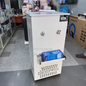 Geepas Stainless Steel Water Cooler – Double Tap Dispenser