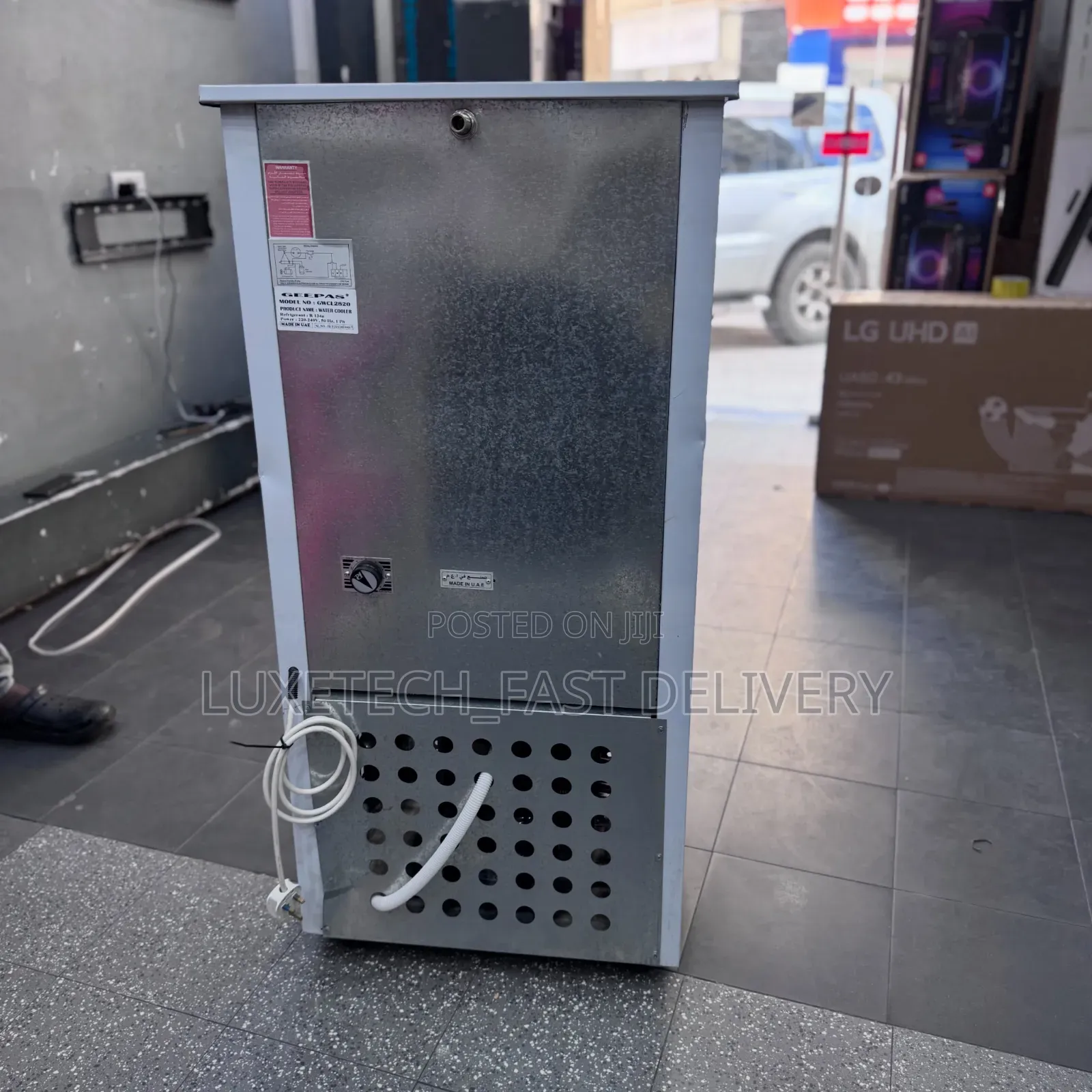 Geepas Stainless Steel Water Cooler – Double Tap Dispenser