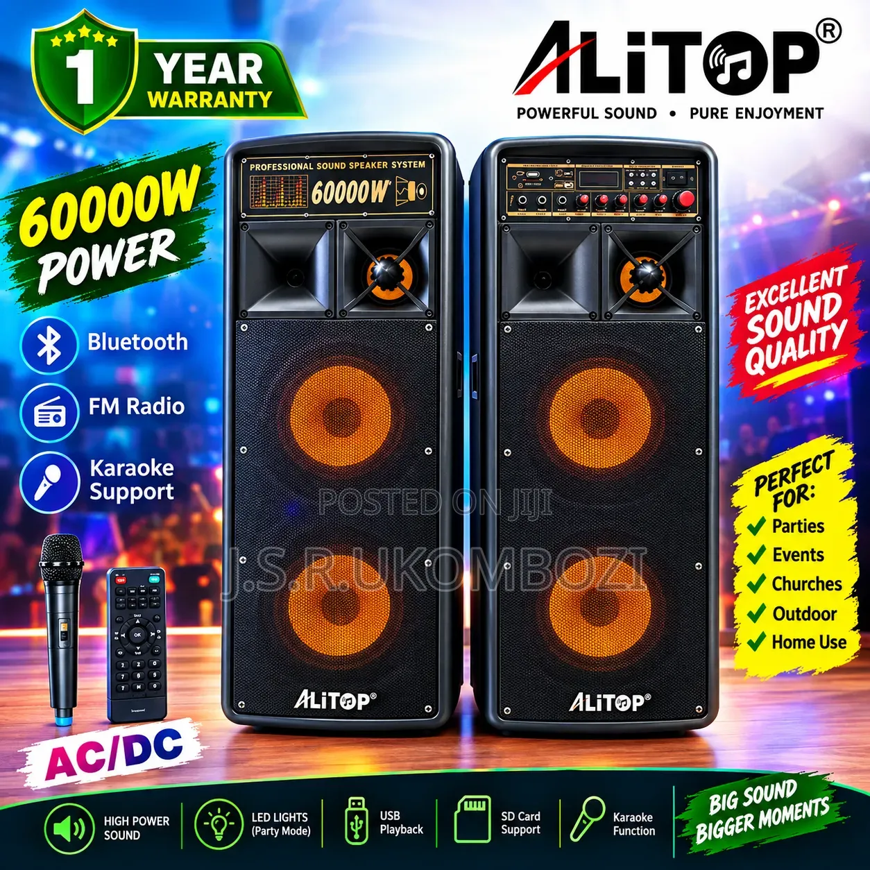 *Alitop Proffesional Speaker Sp 8801(6000W)*