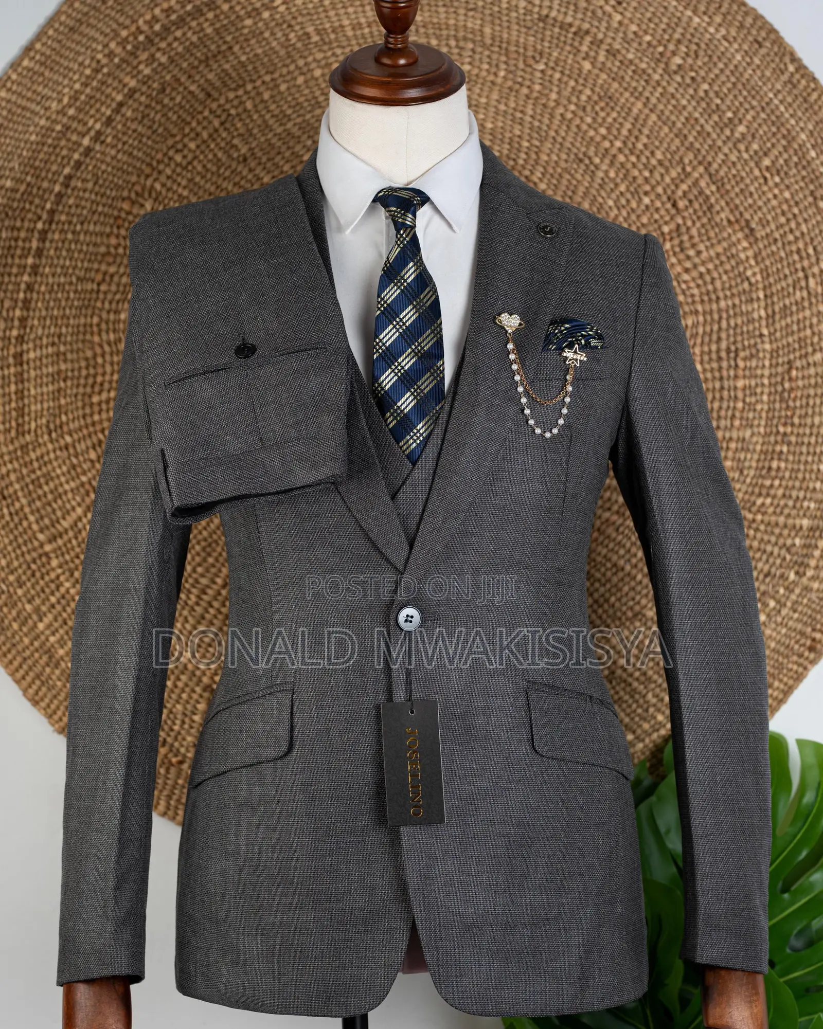 *Joselino - Turkey 3 Piece Suit - Slate Grey*