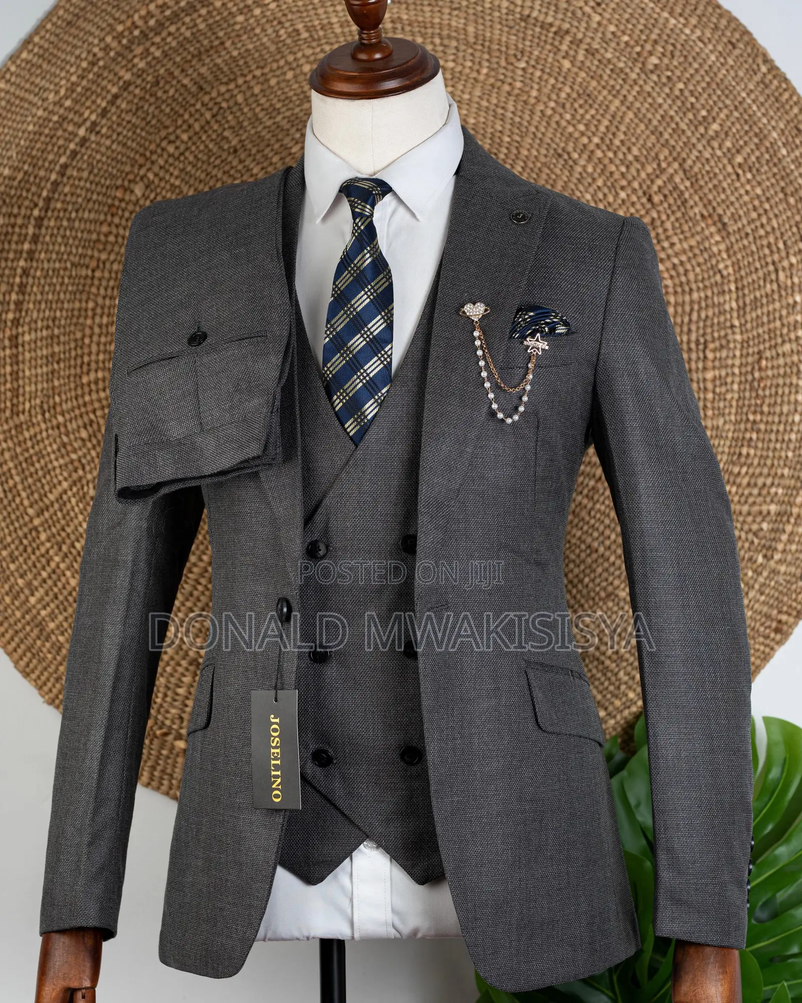 *Joselino - Turkey 3 Piece Suit - Slate Grey*