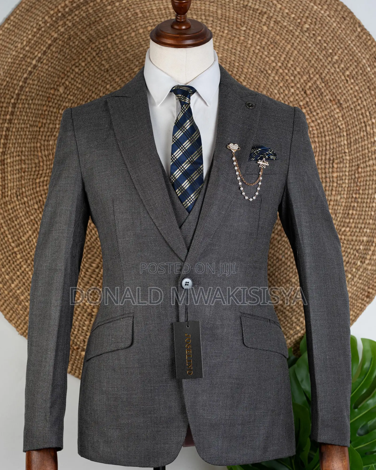 *Joselino - Turkey 3 Piece Suit - Slate Grey*