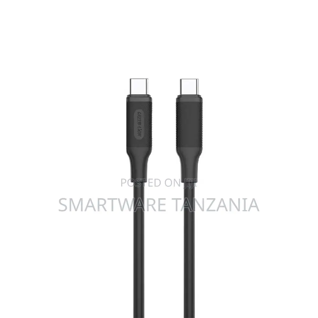 Green Lion USB-C to USB-C Cable, 60W Charging, 1m PVC, 10000 Bends