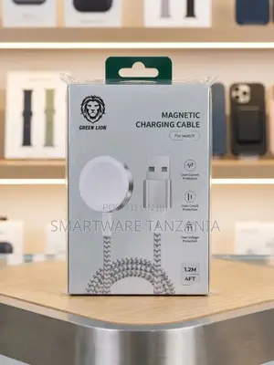 Green Lion Magnetic Charging Cable USB to iWatch 1.2M Braided Design