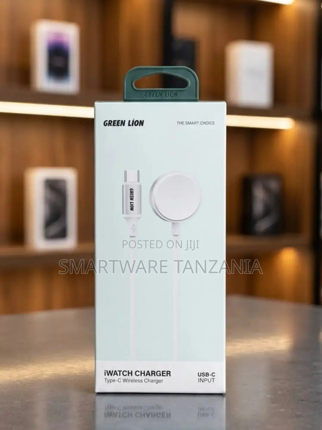 Green Lion iWatch Charger Type-C Wireless Charger With USB-C Input