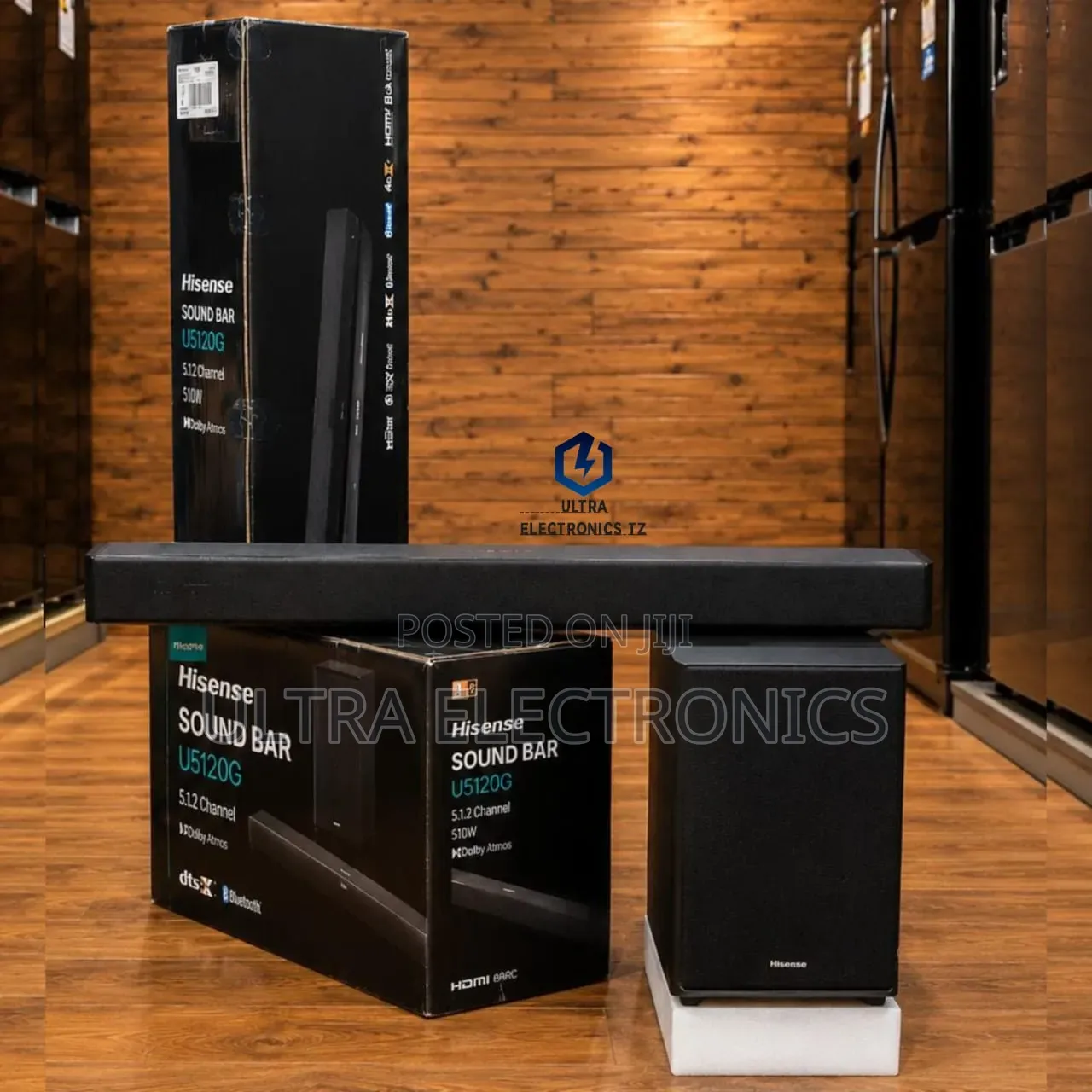 HISENSE SOUND BAR 5.1.2 Channel 510W Model :- U5120G Dolby Atmos