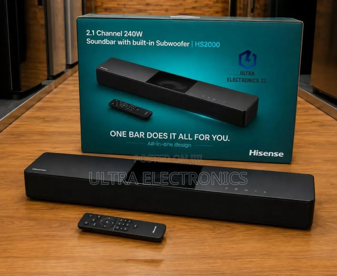 HISENSE SOUND BAR 2.1 Channel 240W With Built in Subwoofer