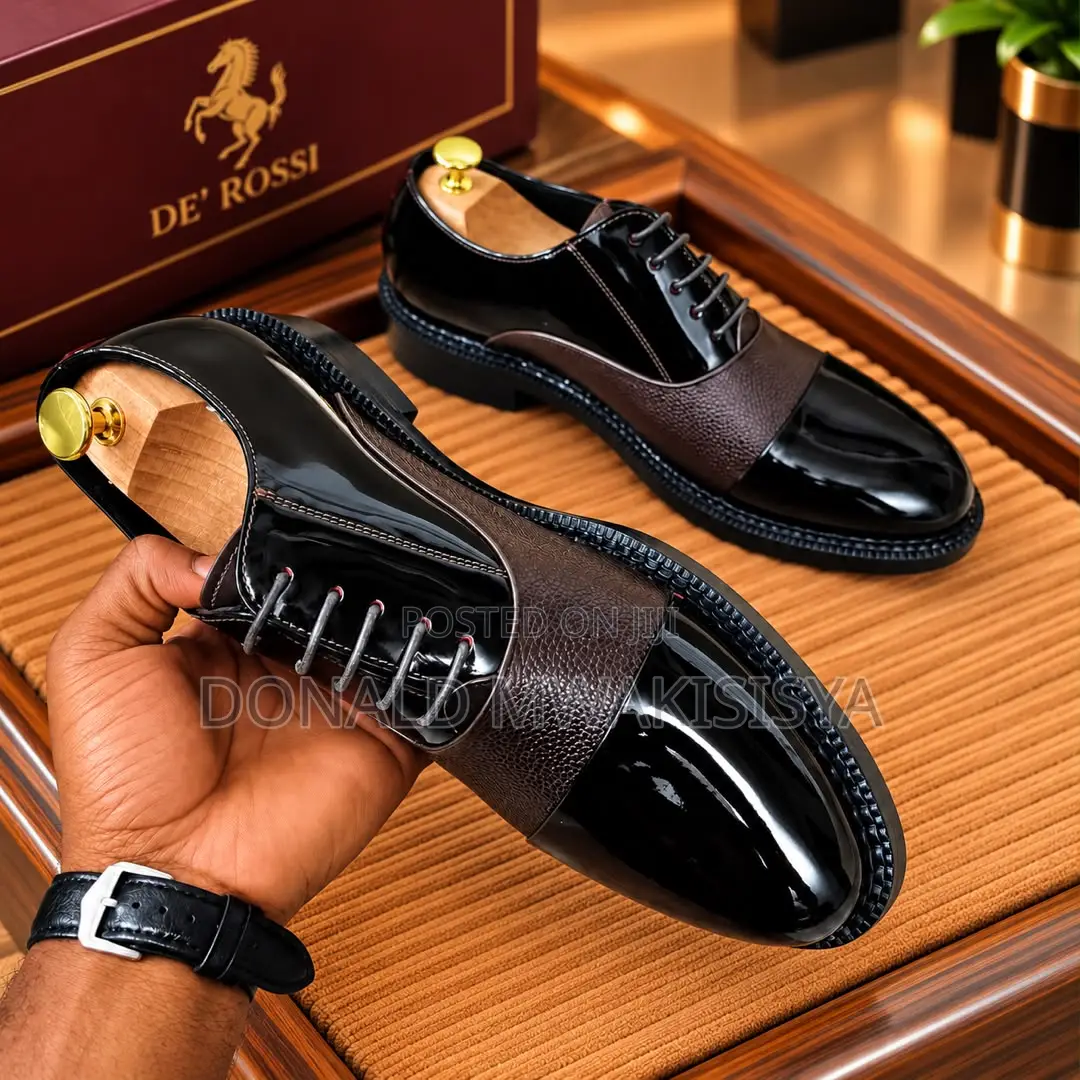 *De'rossi Italy - Two Tone Patent Official Shoe