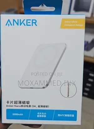 A1665 the Anker Nano Power Bank (5K, MagGo, Slim)