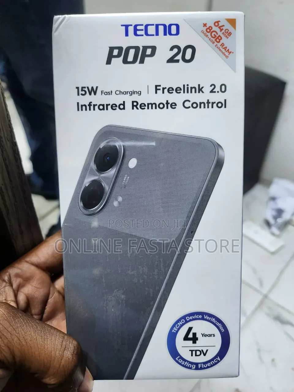 New Tecno Pop 20 64 GB Black