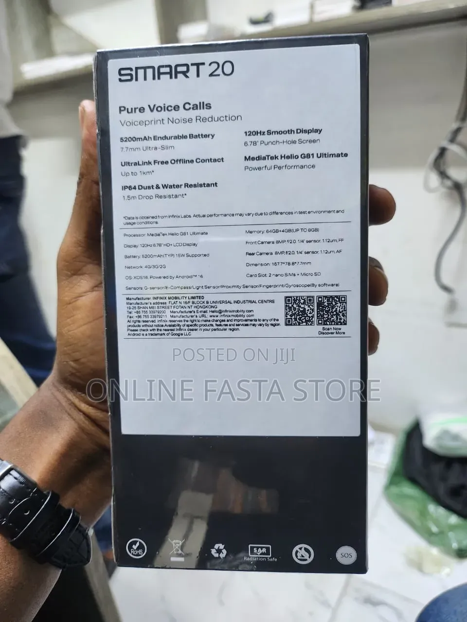 New Tecno Pop 20 64 GB Black