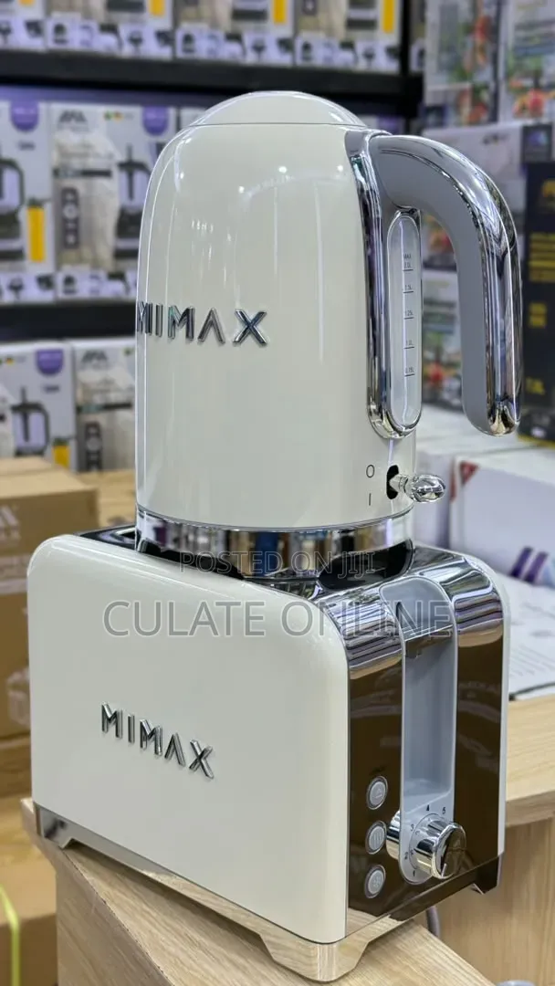 2ltrs Mimax Electric Kettle With Toaster Set