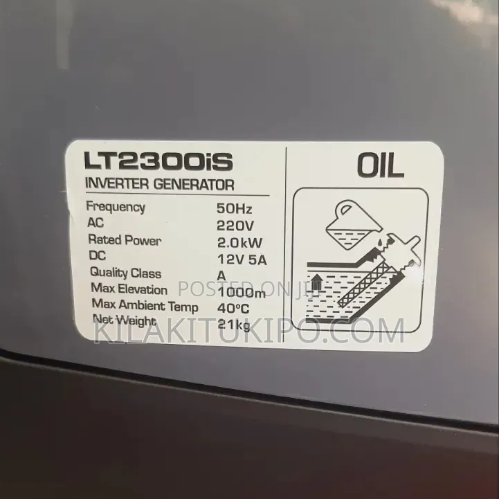 Lt2300is Inverter Generator 2kw