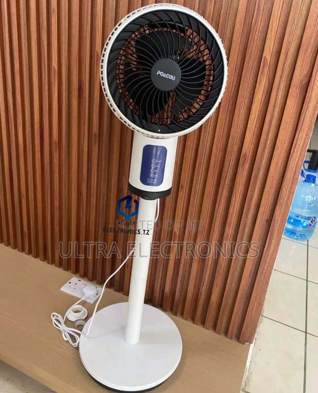 Poacoll Stand Fan With Touch Screen and Remote Feni Salama Kwa Afya
