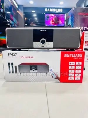 Aiwa Soundbar Portable 400W With Two Mic Wireless From Japan