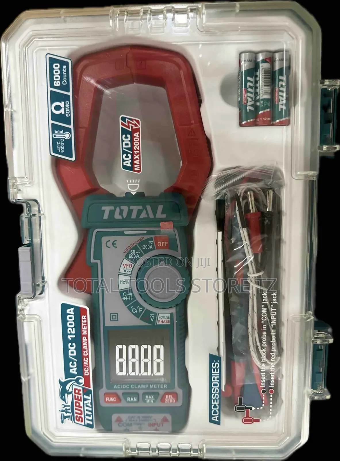 Total AC/Dc Clamp Meter 1200A
