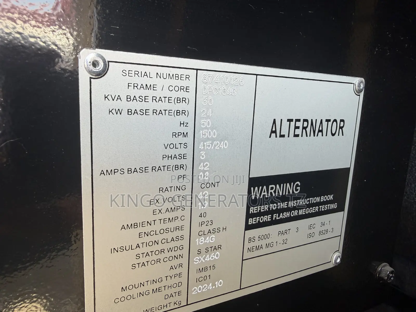 Brand New Generator Perkins 30kva