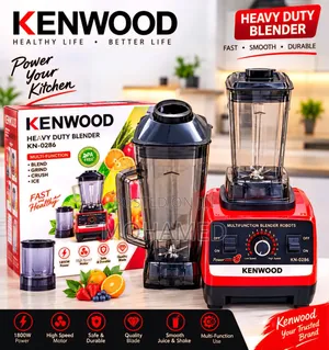 Kenwood Blender 2-in-1 
 Uwezo: Lita 2