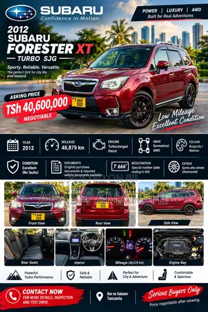 Subaru Forester 2012 Burgundy