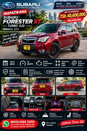 Subaru Forester 2012 Burgundy