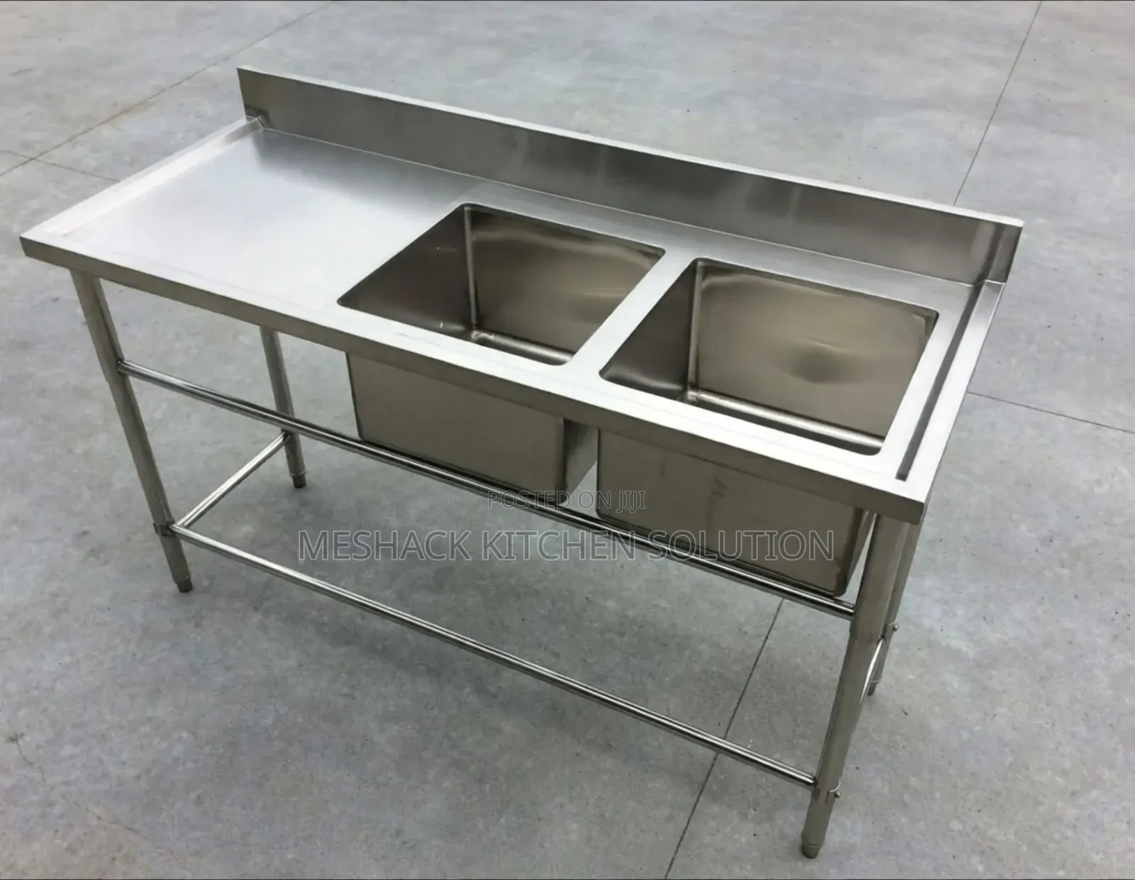 Double Sink Kitchen Working Sink 1.8m