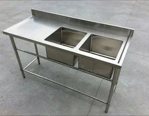 Double Sink Kitchen Working Sink 1.8m