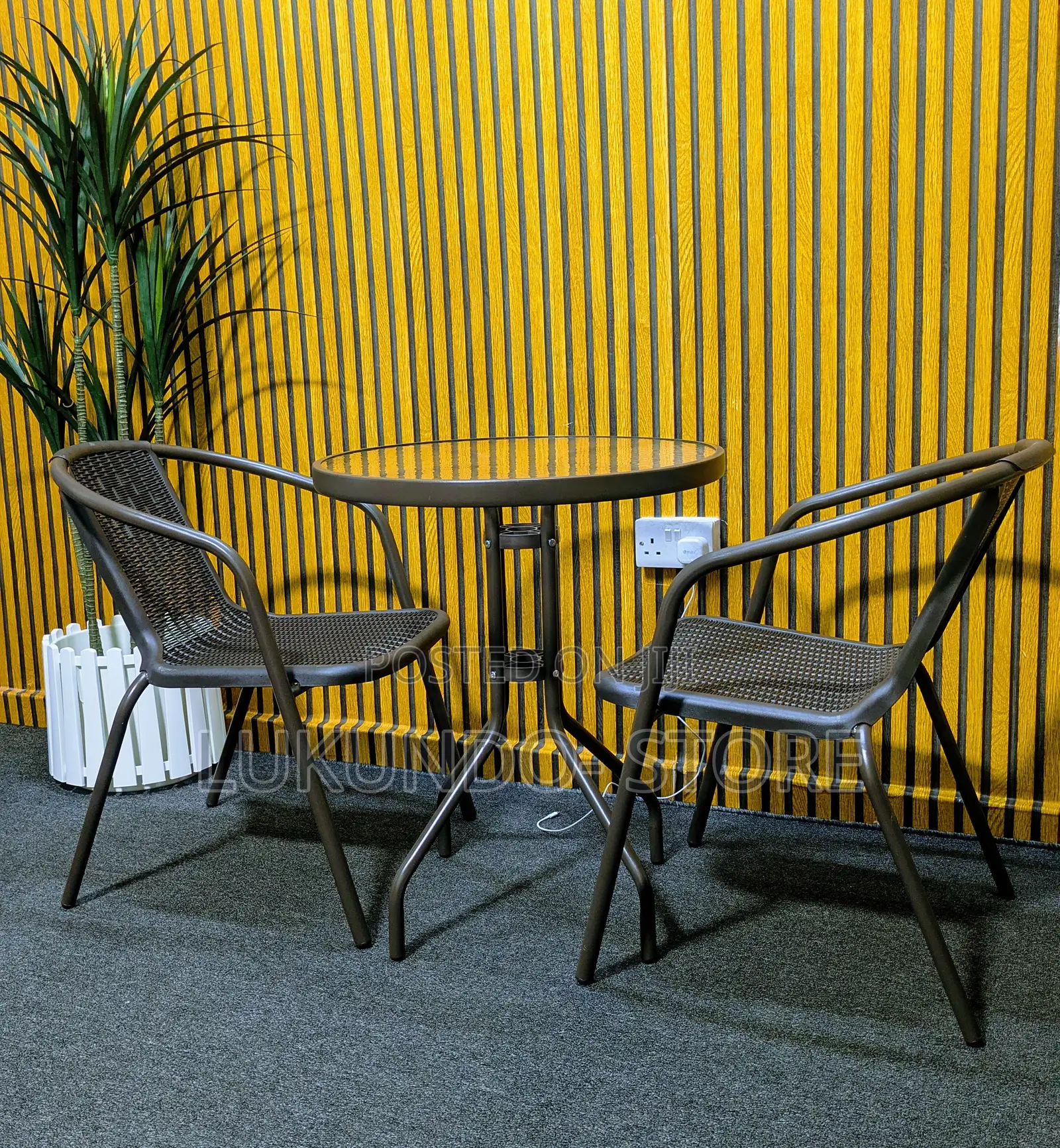 Outdoor Table With Two Chairs