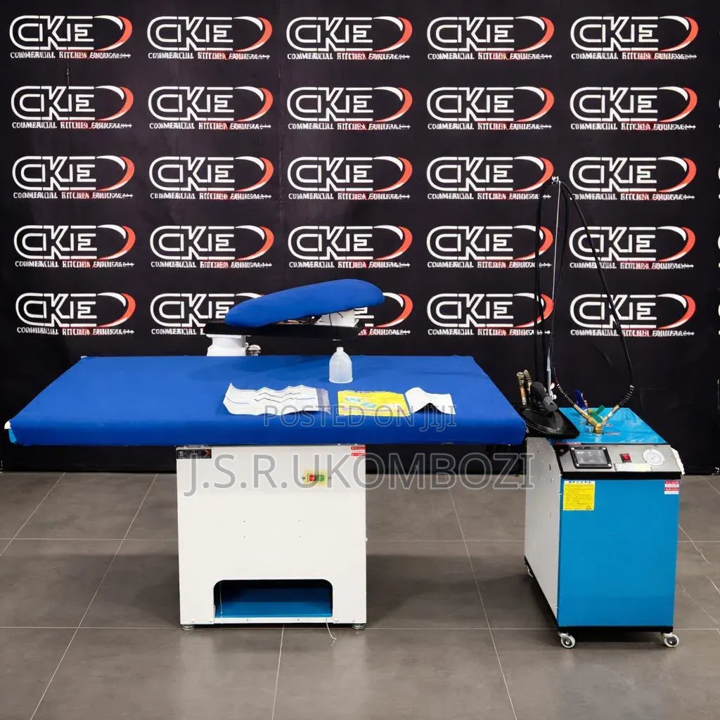 Industrial Ironing Table With Steam Generator
