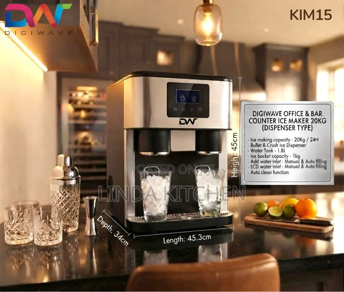 Digiwave Bar Counter Ice Maker 20kg