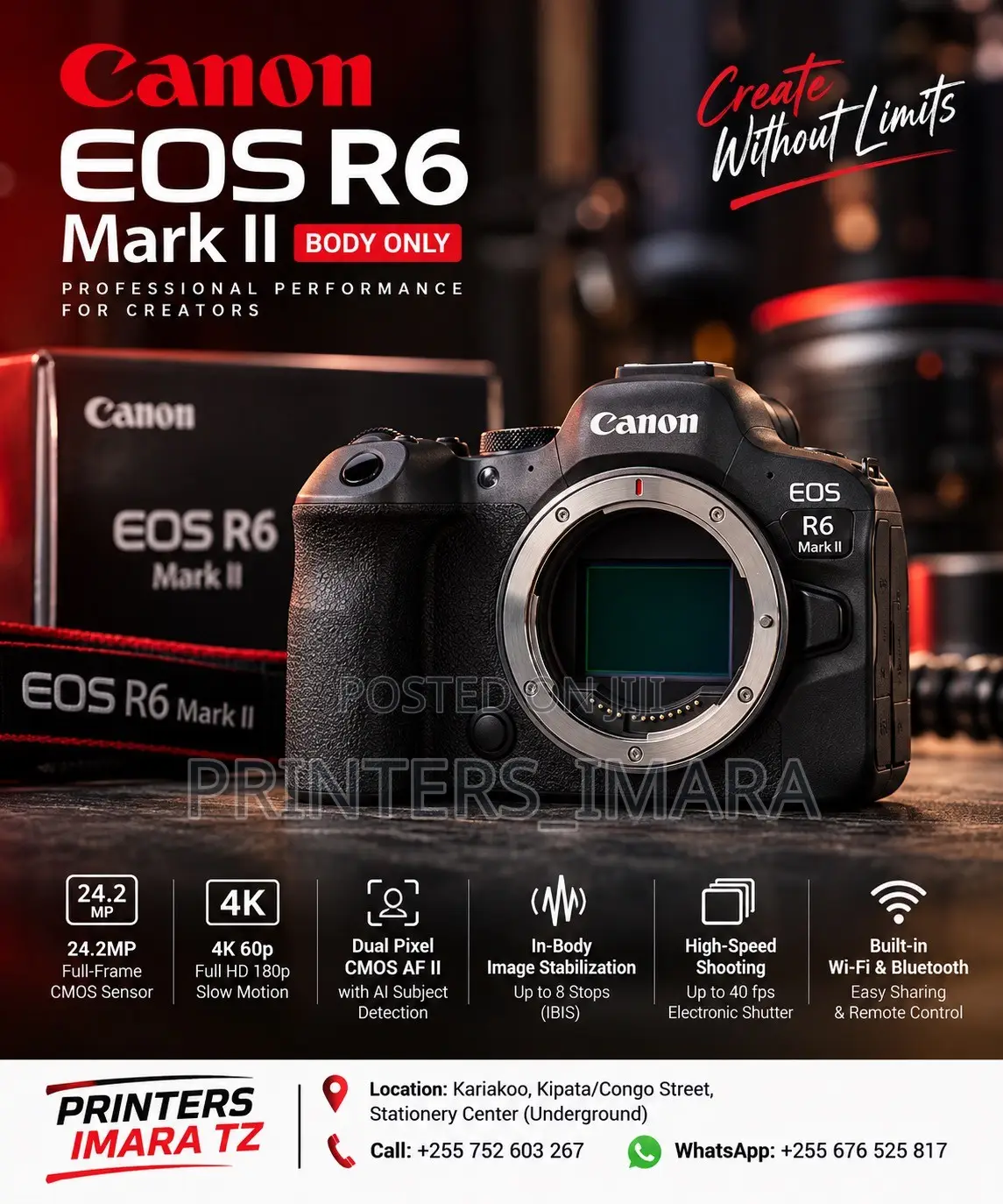  Canon Eos R6 Mark Ii — Body Only