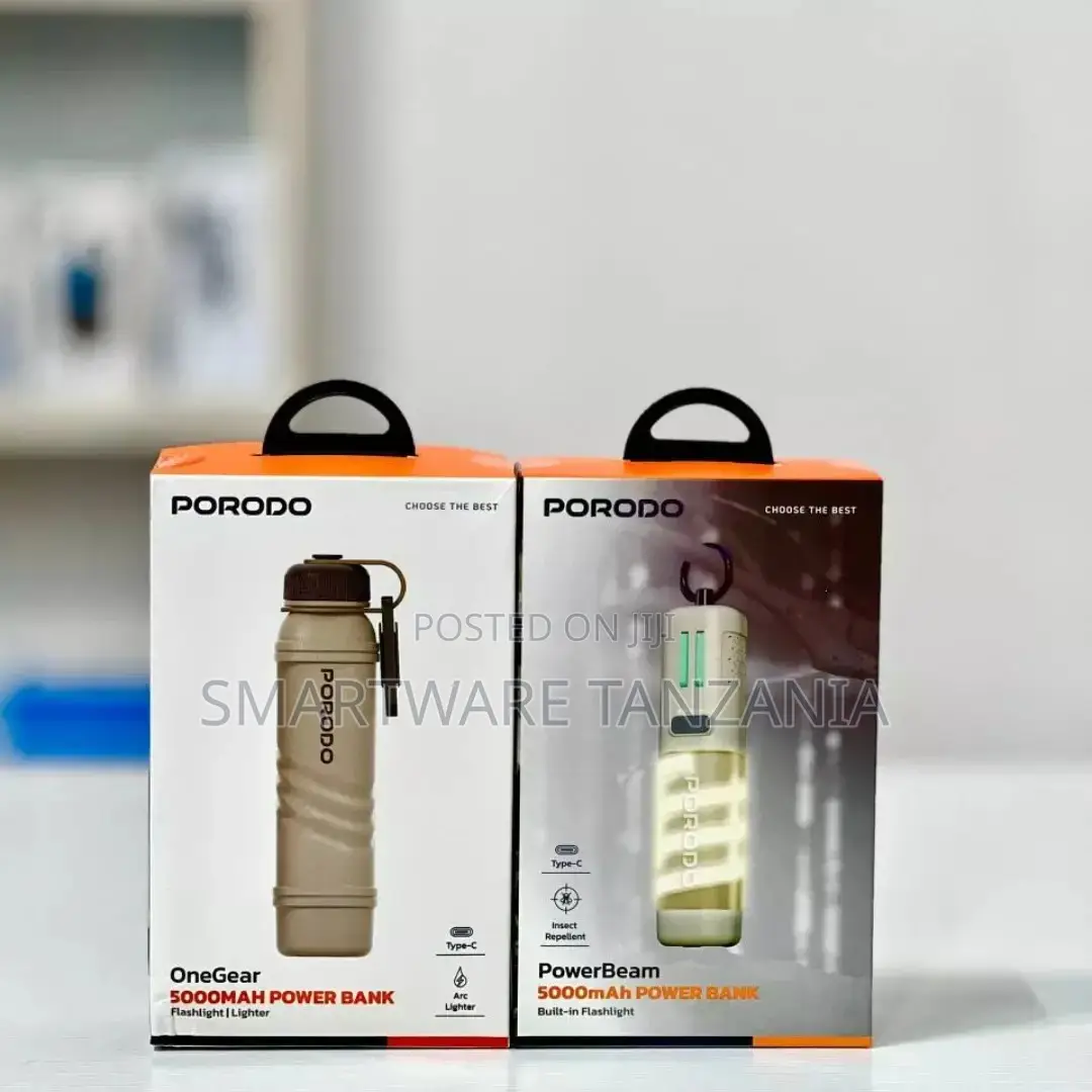 Porodo OneGear 5000mAh Power Bank With Flashlight and Type-C Connector