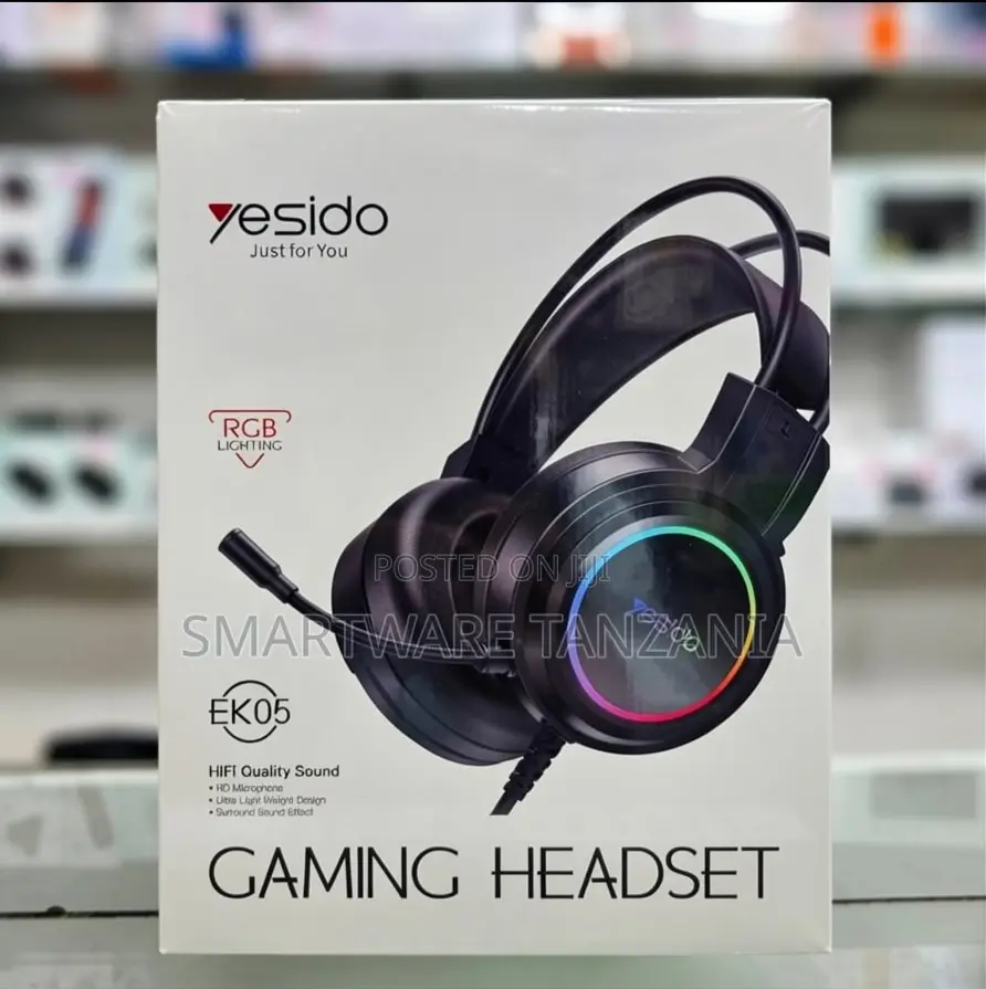 Yesido EK05 Gaming Headset With RGB, HiFi Sound, Wired Connectivity