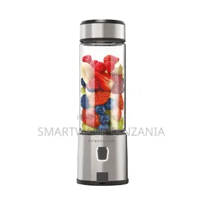 Powerology 6-Blade Portable Juicer, 380ml, Stainless Steel Base
