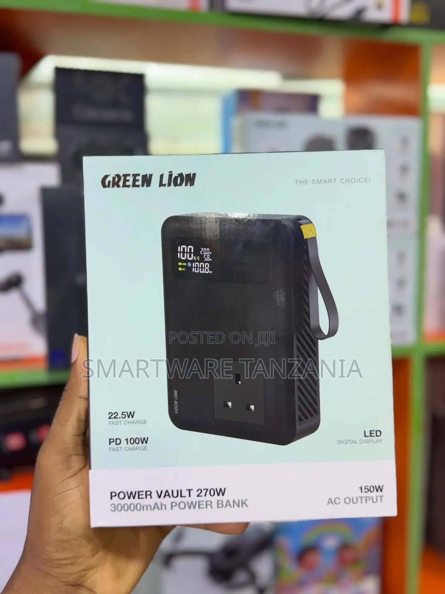 Green Lion Power Vault 270W 30000mAh Power Bank With 150W AC Output