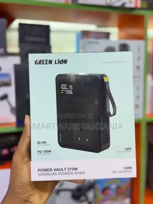 Green Lion Power Vault 270W 30000mAh Power Bank With 150W AC Output