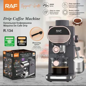 *Raf Drip Coffee Machine With Milk Froster Steamer